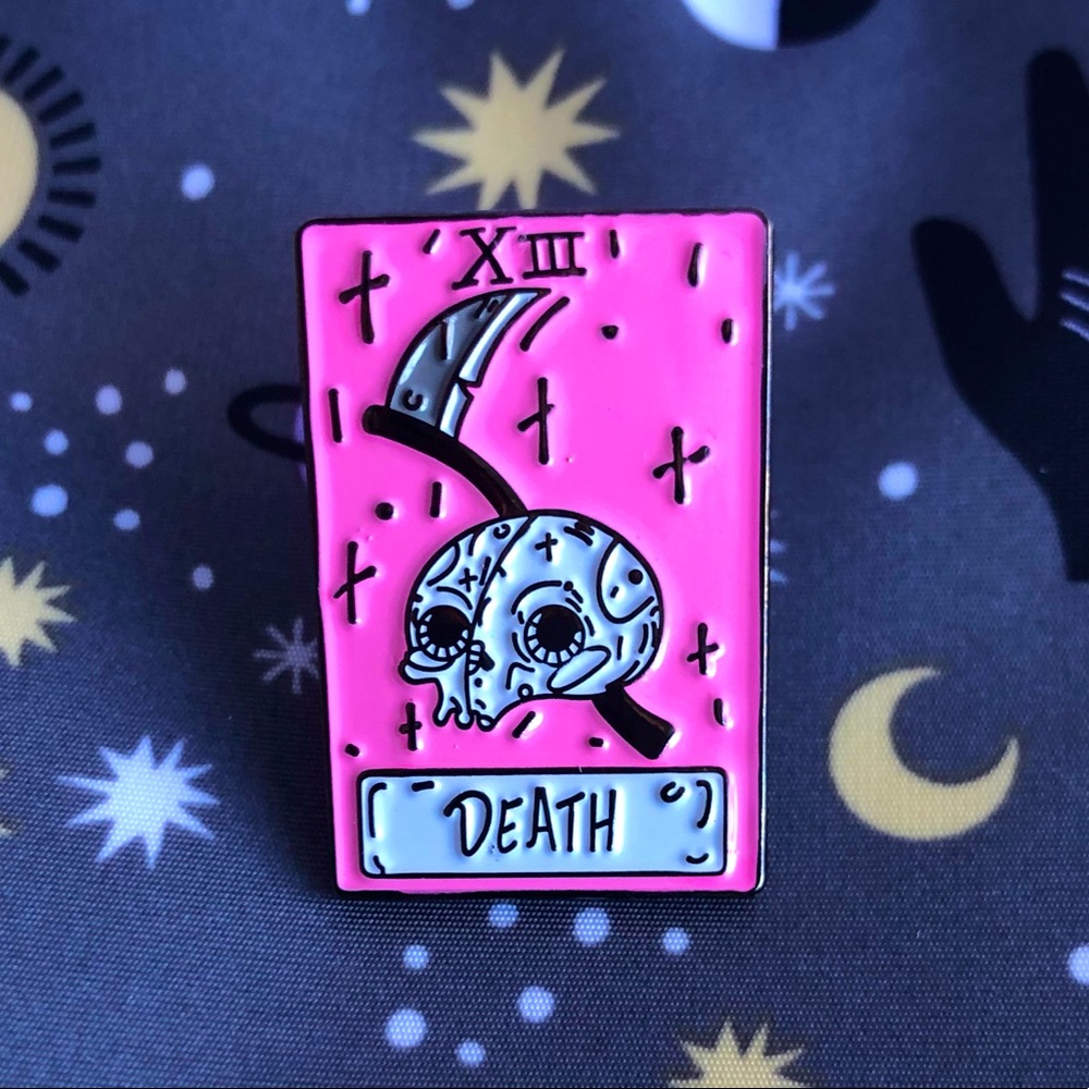 Tarot Card Death Enamel Pin